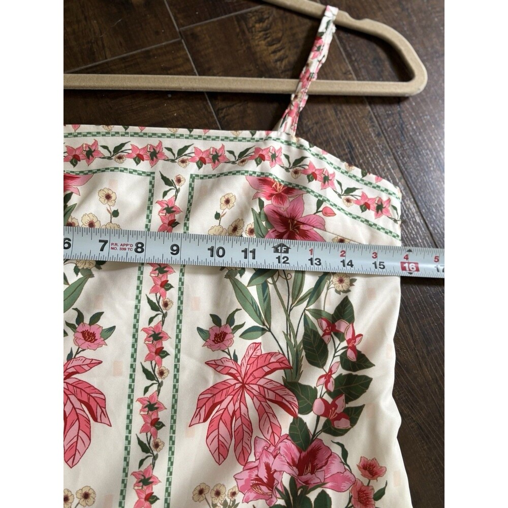 CoMMENSE Floral Print Spaghetti Strap Mini Dress COLOR - Pink Size EXTRA SMALL - Picture 6 of 11